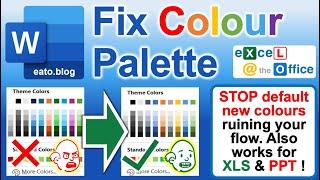 STOP New Default Colour Palette in Word - Also works for Excel and PowerPoint (2 mins)