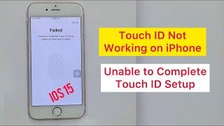 How to Fix touch ID Not Working | Unable to Complete Touch ID Setup Please Go Back and Try Again.