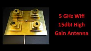 5GHz Wifi Antenna with 15dbI of Gain