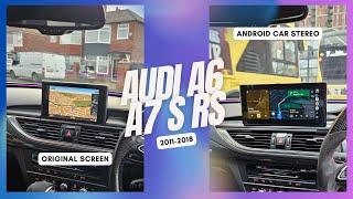 How to Remove Radio Audi A6 A7 S RS Android Car Stereo Fitting Install 2011-2018