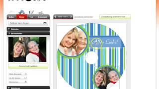 Ein Design-Motiv von web2disc mit eigenen Fotos versehen -- Beispiel Muttertags-CD