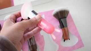 Docolor cartoon face kabuki makeup brushes review