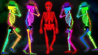 Spooky Scary Skeletons Dancing | Halloween Rhymes for Kids by Teehee Town