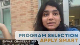 Apply Smart with Dr. Ishwari Chandran - Filtering Programs