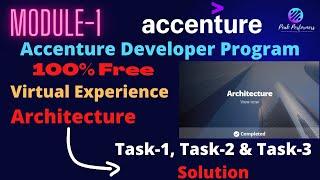 Accenture Developer Program 2022 || Virtual Experience || Architecture Module 1 Solutions