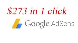 $273 in 1 click | High CPC example in Google Adsense