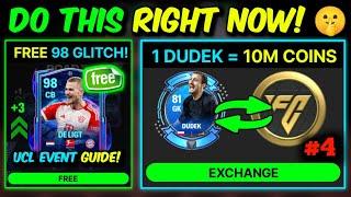 GLITCH? FREE 98 OVR Player? - UCL Event Guide, 0 to 100 OVR as F2P in FC Mobile [Ep 4]