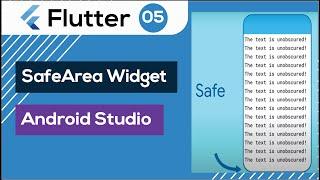 05. What is Safearea widget? Use Safearea in Flutter App Android Studio | Flutter Tutorial Bangla