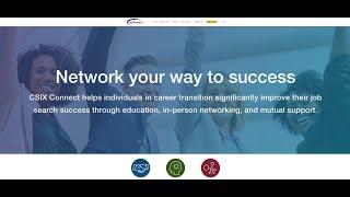 Teddy Burriss with CSIX Connect discussing Networking during your Job Search