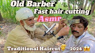 ASMR Fast Hair Cutting ️ and Shaving With Barber is old public [part180]