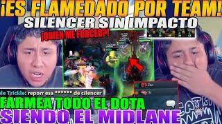 MID QUE SOLO PEGA CREEPS! MACARIUS ES FLAMEADO POR TODO SU TEAM, SILENCER SIN IMPACTO TODO EL DOTA 2