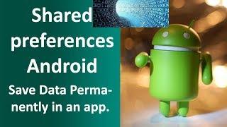 How to save data permanently using Sharedpreferences | Sharedpreferences | Android Tutorial | Hindi