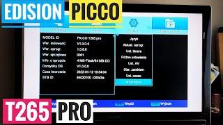 Edision Picco T265 PRO  Tuner DVB T2 HEVC   Menu