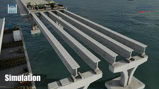 Pensacola Bay Bridge Deck Construction Simulation