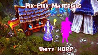 Unity, fix the Pink Materials HDRP