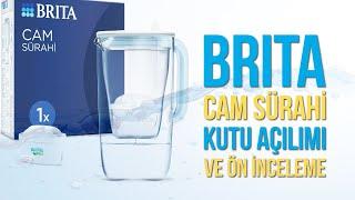 Cam Brita Çeşme Suyu Arıtma Sürahisi Kutu Açılımı ve Ön İnceleme. Daha Sağlıklı Camdan Sürahi