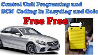 How to do SCN coding( Control Unit Programming), online coding of mercedes benz car in Easydiag/Free