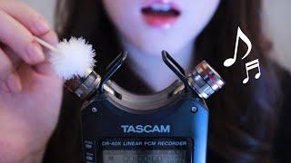 ASMR K-pop & Ear Cleaning| Soft singing, Fluffy earpick, BTS, Blackpink, IU