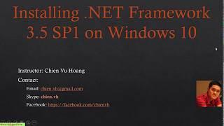 Fixed Cannot Install .NET Framework 3 5 SP1 on Windows 10