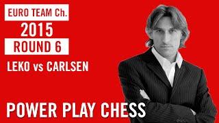 European Team Championship 2015 Reykjavik Round 6 Leko vs Carlsen