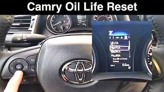 2022 Toyota Camry Reset Maintenance Reminder / Oil Life Change Light