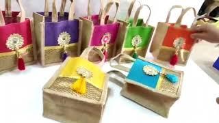 jute thamboolam gift bags