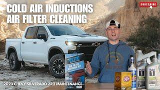 Cold Air Inductions Air Filter Cleaning | 2023 Chevy Silverado ZR2 Maintenance