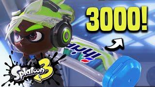 Reached 3000 with Decavitator Mint in Splatoon 3