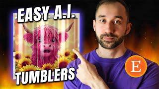How To Sell DIGITAL A.I. TUMBLER WRAPS on ETSY (FULL MYDESIGNS TUTORIAL)