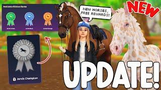 NEW CHAMPIONSHIP PROGRESSION SYSTEM, FREE REWARDS, NEW HORSE COAT COLORS & MORE!! STAR STABLE UPDATE