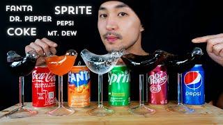 [ASMR] DRINKING MOST POPULAR SODAS| COCA COLA| FANTA| SPRITE|  DR.PEPPER| PEPSI| 99.99% SATISFACTION