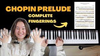  COMPLETE FINGERINGS FOR CHOPIN'S PRELUDE IN E MINOR!? | EFFICIENT MUSICIAN FINGERINGS