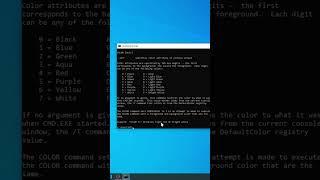 How to Change the Color of Command Prompt