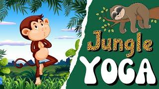 Jungle Yoga | Calming Yoga for kids | Kids Yoga | Yoga Brain Break | Spring  Yoga