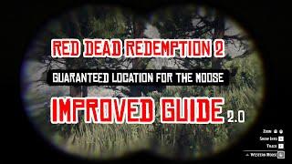 RDR2 - Quick & Guaranteed Moose Spawn Location - Improved [2023]