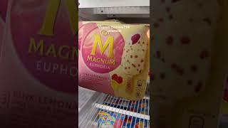 New Magnum Ice Cream Flavors! Pink Lemonade White Chocolate & Blueberry Cookie Milk Chocolate!