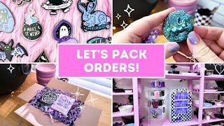  STUDIO VLOG  Packing your orders! // Crystal shop small business diaries