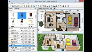 3D formatda uy chizish yani Sweet hom 3D pragrammasida #UydaQoling