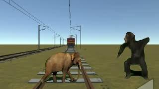 Train vs Elephant VFX