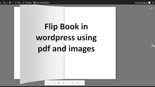 How to create book view from pdf and images in wordpress