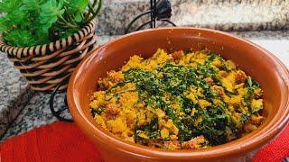 FAROFA DE COUVE COM FARINHA DE MILHO / CULINÁRIA DA EVELYN