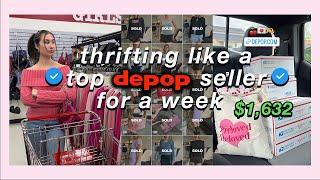 THRIFT WITH ME  | thrifting like a FULL TIME TOP DEPOP SELLER