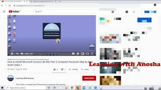 How to Find Link in YouTube Video description | Video Tutorial by Learning with Anosha