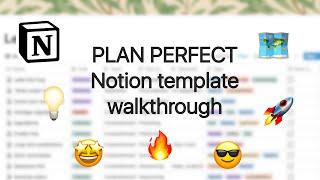 Plan Perfect walkthrough: Notion planning template for teachers