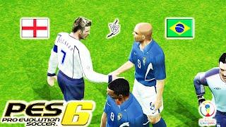 Brasil x Inglaterra - Final da Copa do Mundo de 2002 - Pro Evolution Soccer 6 (PES 6)