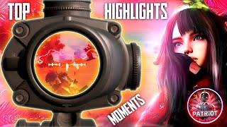 TOP HIGHTLIGHTS MOMENTS  ONLY SNIPER SHOTS ️ PATRIOT PUBGM 