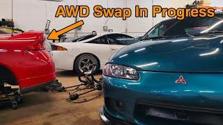 DSM Mitsubishi Eclipse FWD to AWD Swap (Build and Restoration) PT 1