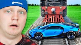 TRAIN vs $20,000,000 SUPER CARS!