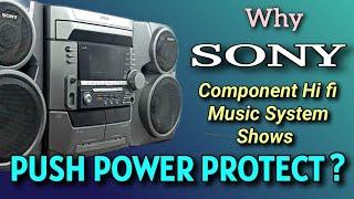 Push power protect Solution_SONY Hi Fi component music system
