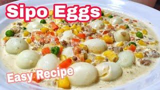 SIPO / SEPO EGGS RECIPE | EASY RECIPE FOR BEGINNERS | CREAMY QUAIL EGGS